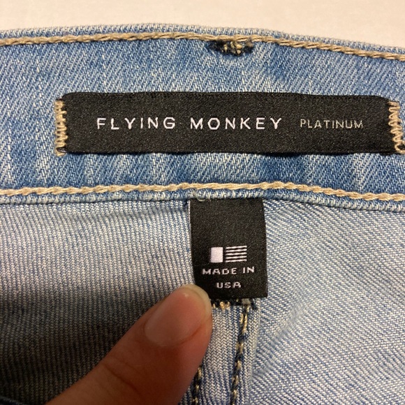 Flying Money Platinum Distress Raw Hem Skinny Jean - Picture 6 of 10